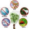 3 Pcs Plant Barrier Net Mesh,Garden Net with Drawstring, Bird