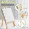 4 Pack 9 Inch Wood Easels, Easel Stand for Painting