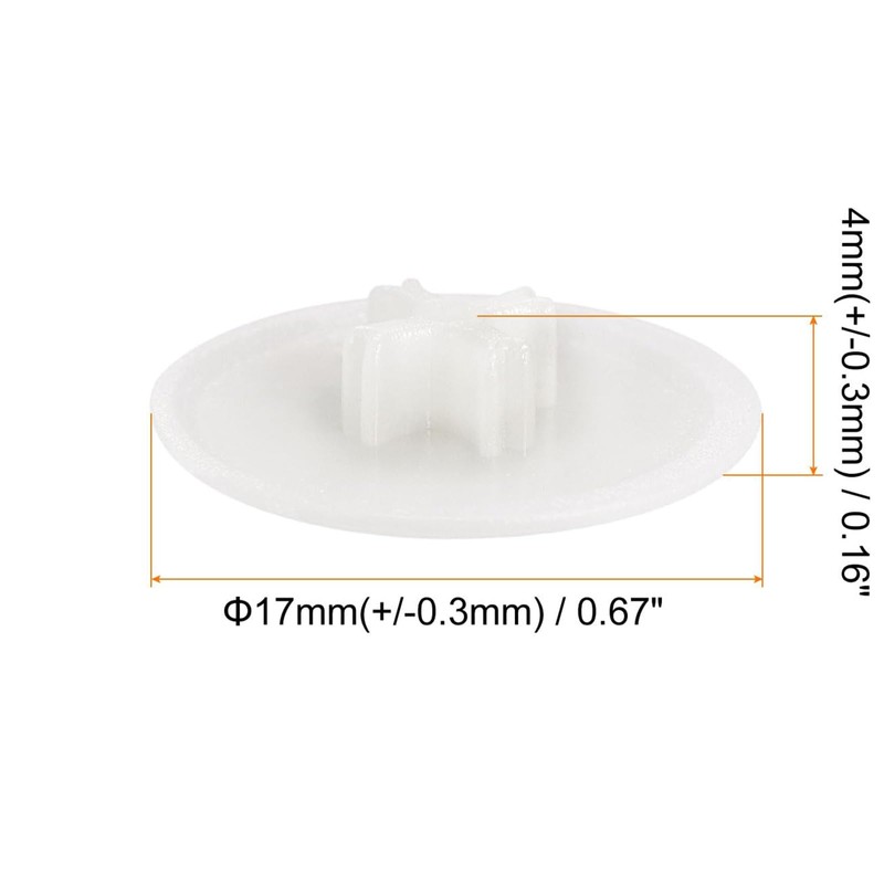 TA-VIGOR 40Pcs Screw Cap Covers, 17 x 4mm Plastic Screw