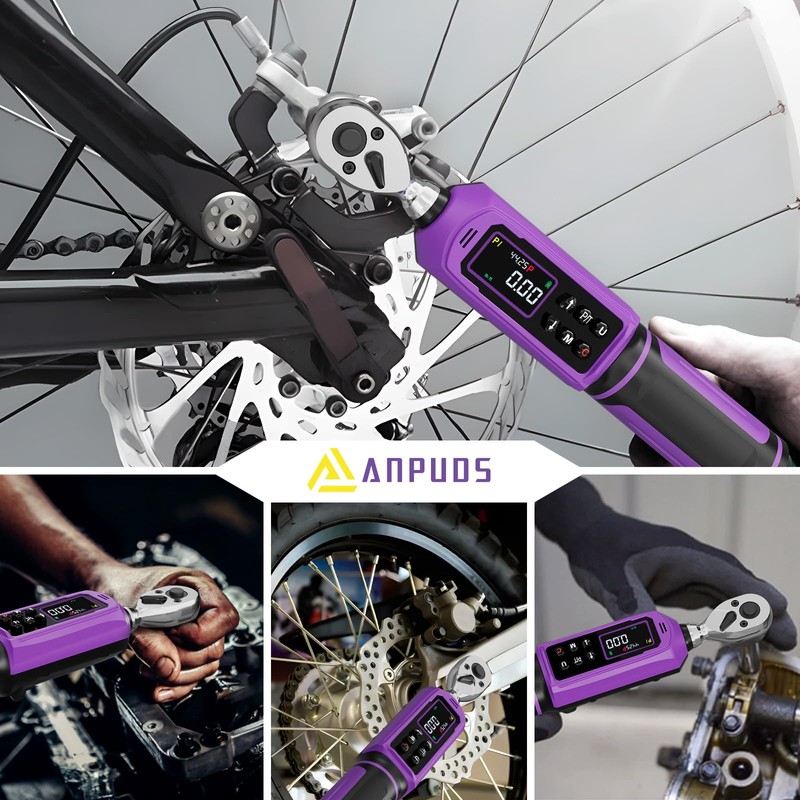 ANPUDS Digital Torque Wrench, ±1% Accuracy, 0.66-44.25 Ft-lb