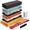 HMPLL Knife Sharpening Stone Set, Professional Whetstone 4 Side Grit