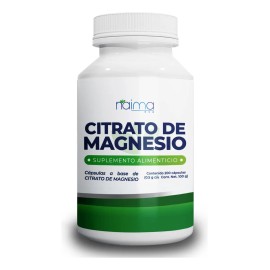 Citrato De Magnesio 100% Puro 500mg 200 Capsulas Sabor Sin Saborizantes