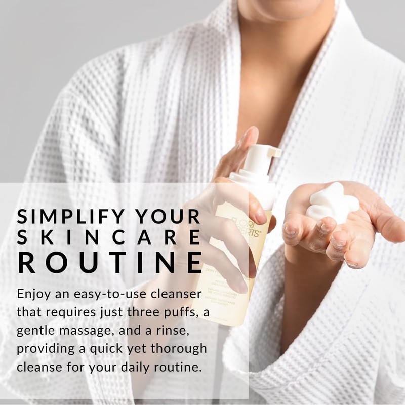 Flori Roberts Perfect Tone Cleansing Foam, Gentle Purifying Face Wash