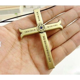 ONE PIECE Cosplay Tool Accessory Under King Nanabuumi Juraku Le Mihawk (Mihawk Eye of Hawk) Cross Sword "Night" Necklace