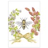 Mary Lake-Thompson BT783 Bee Clover Wreath Flour Sack Towel 30