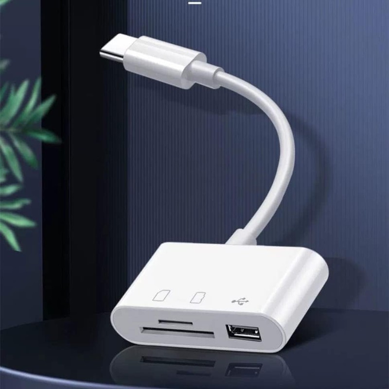 USB C SD Card Reader, USB C to Micro SD