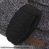 ViGrace Winter Knitted Convertible Fingerless Gloves Wool Mittens Warm Mitten