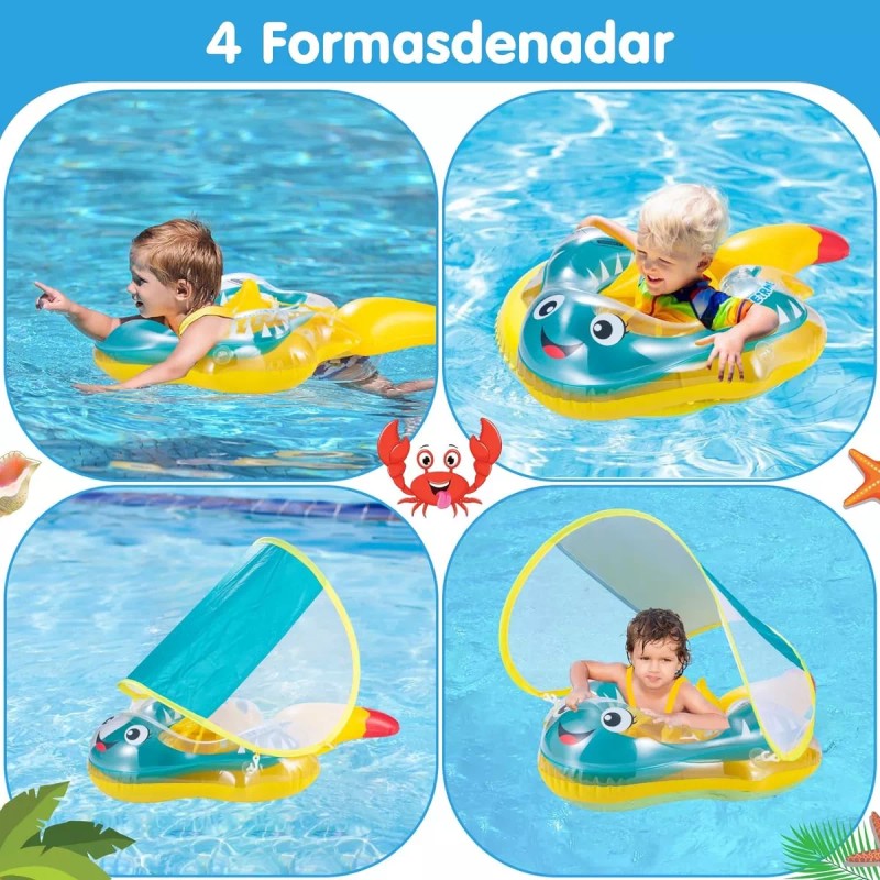 TAIMEI Flotador Bebé 8-15 Kg Niño 3 Meses-6años Salvavidas Inflable