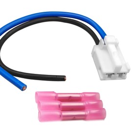 Micarun 2 Wires AC Heater Blower Motor Connector Wiring Harness Pigtail Plug 8 Inch 12AWG for Toyota Tacoma 2005-2015 2016 2017 2018 2019 2020 2021 2022 2023 Replaced OE# 87103-04050 90980-10916