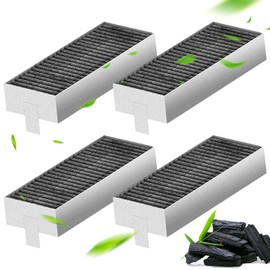 Gloryit 4 Stück Aktivkohlefilter für Siemens HZ9VRCR0, Bosch HEZ9VRUD0 17004796, Neff Z821VR0 17004806, Gaggenau CA282111, Constructa CZ9VRCR0, Umluftersatzfilter Zubehör 193 x 75 x 35mm