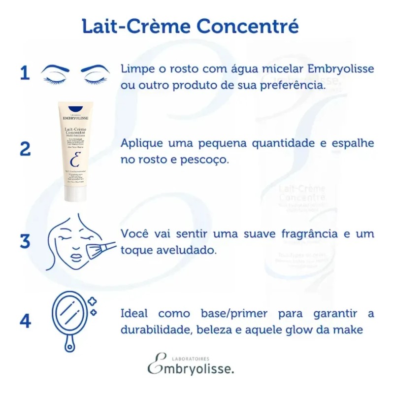 Leche facial hidratante Embryolisse Concentré Original 30 ml