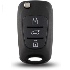 Energy 01 - 3 Button Key Shell Compatible with Hyundai i20 ix35 i30 ix20 i30 Elantra Veloster KIA Ceed Picanto Rio Soul Sportage Venga - Blade TOY40