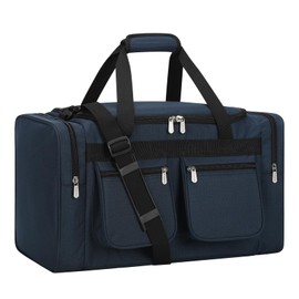 Travel Bag Gym Sport Duffle Bag - 40L Holdall Overnight Bag Weekender Duffel Bag (Navy Blue, 40L)