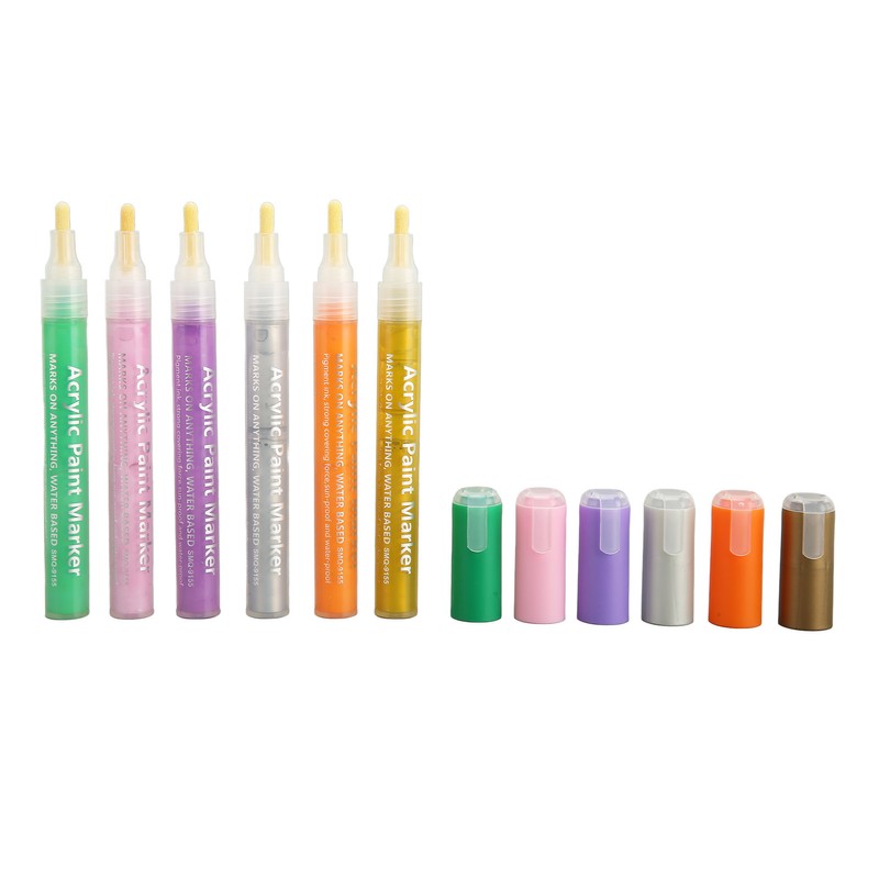 12pcs Nail Polish Pens Multiple Colors Quick Drying DIY Nail