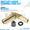 BINB ROAD LR049990 Thermostat Water Outlet Hose Connector Kit Compatible