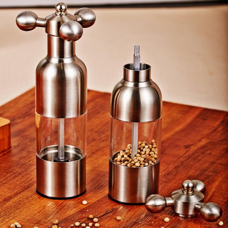 Mini Pepper Mill Stainless Steel Manual Salt Grinder Spice Grinding
