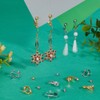 PH PandaHall 32PCS Clip-On Earring Converters, 2 Colors Adjustable Brass