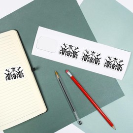 Azeeda 4 x 'Dragonflies and Water Lilies' White Premium Vinyl Decal Stickers – Waterproof, Durable & Easy to Apply - Ideal for Car Bumpers, Windows, Bins and More (DW00120132)