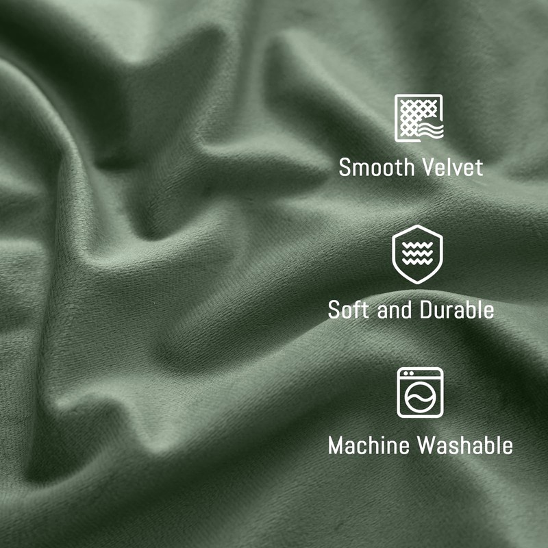 Yakamok Nursery Sunlight Velvet Curtains - Elegant Interior Decoration Large