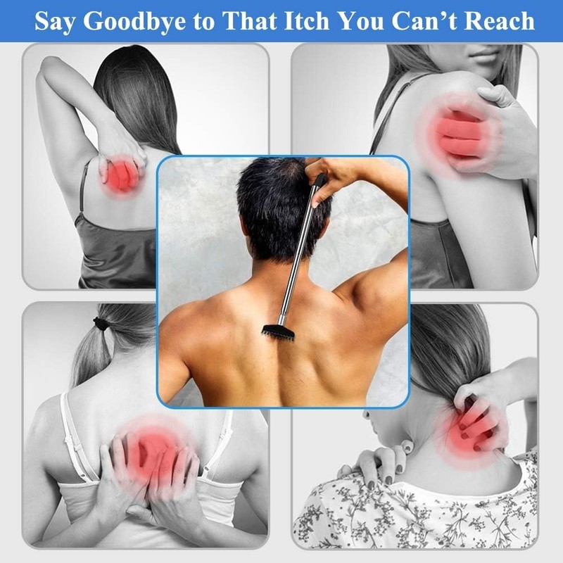 Oversized Back Scratcher Gift Set, 2 Pack, Portable Extendable Stainless