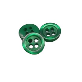 BOTIBOTON - 50 Mother of Pearl Buttons - 5 Sizes to Sew On - 11 Colours to Choose From - Shirts, Coats, Jackets and Baby Buttons, Children's Buttons - Made in Spain (Mother of Pearl Dark Green, 10mm)