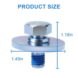 VIDABTE 4040FR4051C Washing Machine Electronics Bolt Assembly for LG Washer, Motor Rotor Center Mount Bolt - 3 Pcs