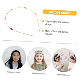 VICASKY Lovely Strawberry Headband for Women Elegant Pearl Hair Accessories for Parties and Special Events Comfortable and Durable Hair Decorations