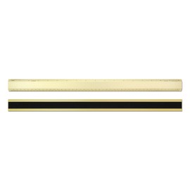 Alumicolor Aluminum Non-Slip Desk Ruler, 18IN , Gold