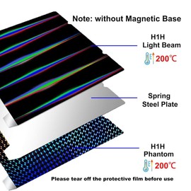 H1H 3D Printer Platform K1 K1C Sheet 235x235m,Smooth H1H Build Plate Spring Steel Print Bed,A