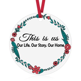 House Warming Gifts New Home Housewarming Gifts for New House Christmas Ornament Housewarming Gift Ideas for Women Ceramic Ornament New Home Owners Gift Ideas New Home Ornament Housewarming Keepsake