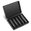 Newder-eu Screw Extractor Set, 5 Pieces, HSS 4241 Steel, Left