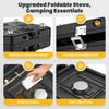2 Burner Camping Propane Stove, Portable Folding Propane Stove with