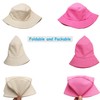 Sydbecs Solid Color Bucket Hat for Women Men, Reversible Cotton