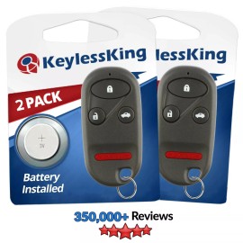 KeylessKing* 2x Keyless Entry Remote Key Fob for 2001-2008 Honda Goldwing GL1800 Motorcycle