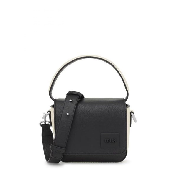 TOUS Amanda 2002132051 Small Black / Beige Shoulder Bag, black