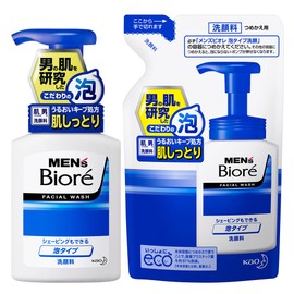 [Bulk Purchase] Men's Biore Foaming Face Wash 5.1 fl oz (150 ml) + Refill 4.6 fl oz (130 ml)