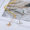 Mini Crown Spoon Necklace Pendant Charm for Filling Vials with