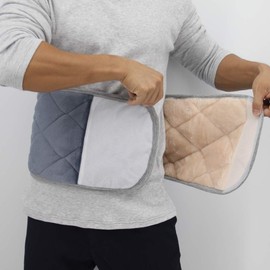 Moisture Belly Wrap, Fluffy Flannel Fabric, With Pockets, Unisex, Men's, Women's, (XL)