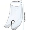Beard Shaving Catcher Bib with Two Hooks Family's Beard Apron