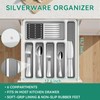 49-Piece Stainless Steel Silverware Set with Cutlery Organizer, Service for