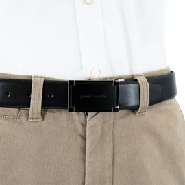 Pierre Cardin Men's Suit Belt 35 mm Cowhide Black, black