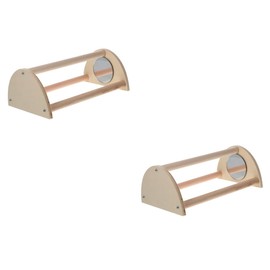 minkissy Pack of 2 Chicken Swing Stand Chicken Pole for Baby Chicks Birds Perch Chick Root Chick Bass Chicken Root Supply Baby Chicken Root Chicken Standing Pole Hen Roosting Loft Parrot Wood