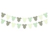 Sage Green Gingham Onesie Garland Banner for Gender Neutral Baby