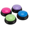 4pcs Record Talking Button Multifunctional 30S Dog Communication Buttons for
