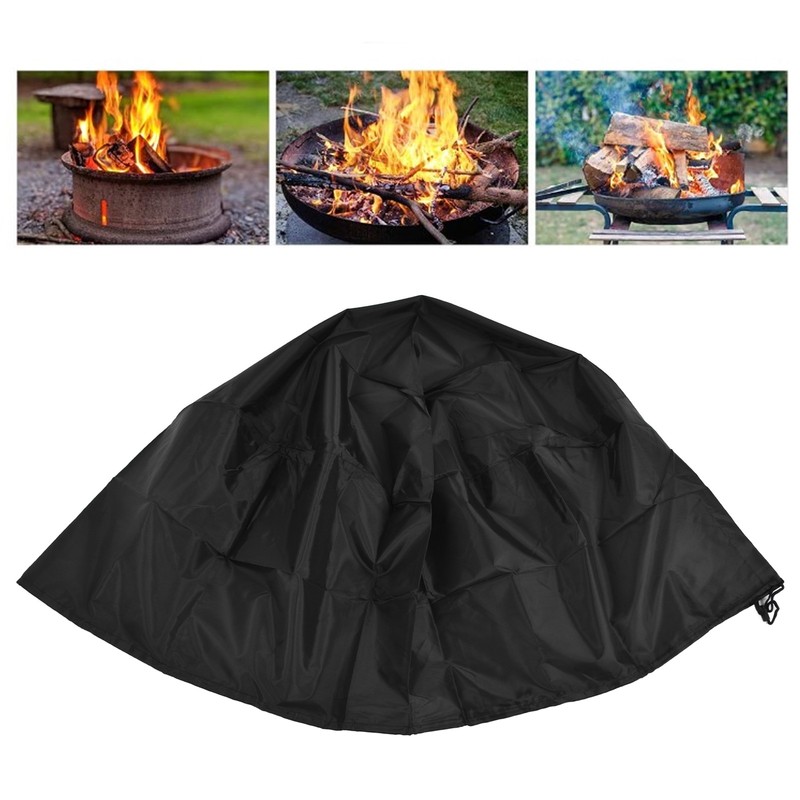 85x40cm Outdoor Patio Fire Pit Cover Home Waterproof UV Resistant