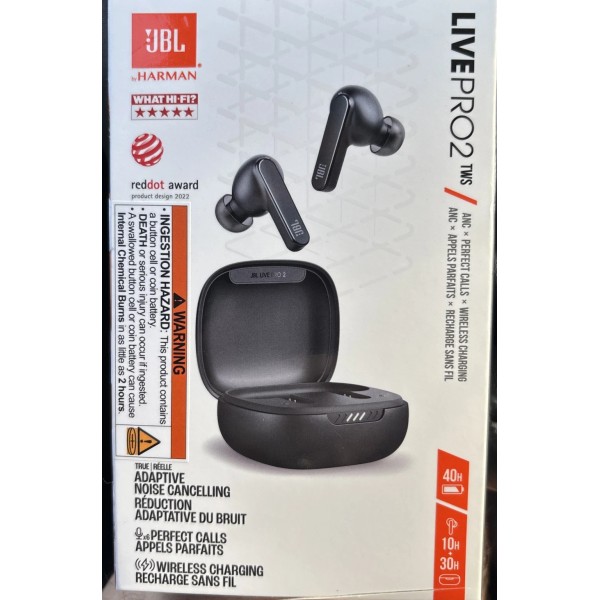 JBL Live Pro 2 True Wireless Noise Cancelling Earbuds, 40