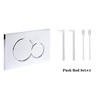 Flush Actuator Plate Compatible with 115.770.46.6, Mirror Surface Wall Mount