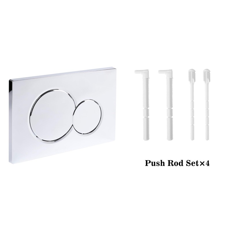 Flush Actuator Plate Compatible with 115.770.46.6, Mirror Surface Wall Mount