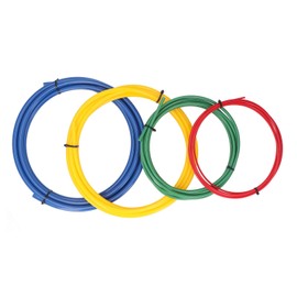 VBESTLIFE 4PCS PE AC Copper Pipe Protector, 1/4" 3/8" 1/2" 5/8" Sizes AC Copper Pipe Bender for HVAC Repair Tube Bender Set Prevents Deformation