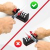 Knife Sharpeners for Kitchen Knives– Stainless Steel 4 in1 Kitchen